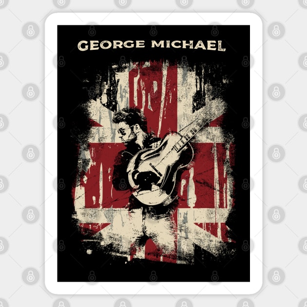 Vintage Distressed George Michael Magnet by Yopi